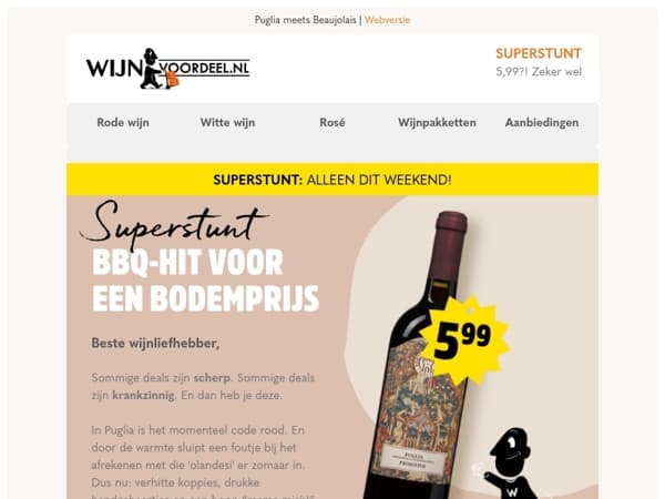 SUPERSTUNT | Primitivo gaat los voor 5,99