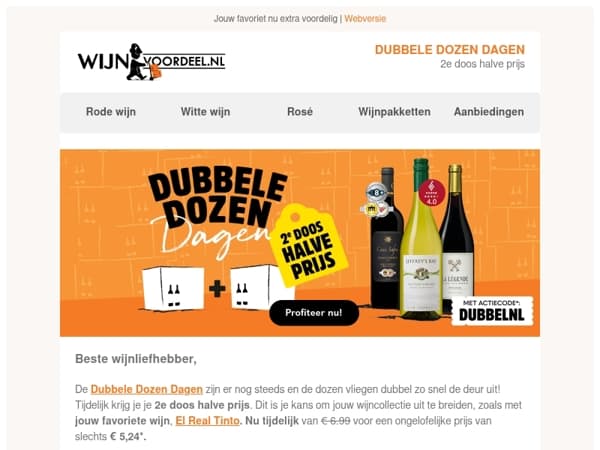 El Real Tinto 2e doos halve prijs
