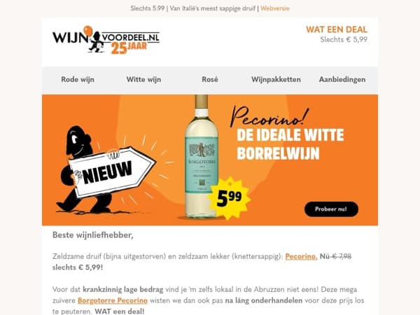 WOW! Zeldzaam lekker wit