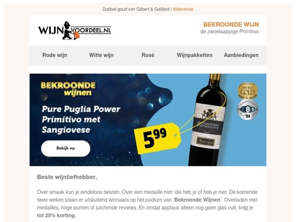 Terecht bekroond met DUBBEL GOUD!