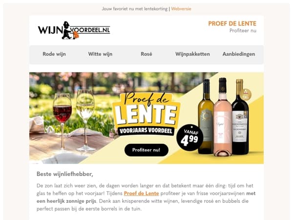 Onze lentewijn voor jou!