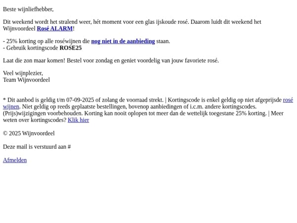 ⚠️Rosé Alarm: sla nú toe!