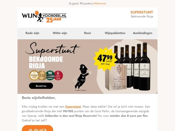 SUPERSTUNT | Bekroonde Rioja op kist