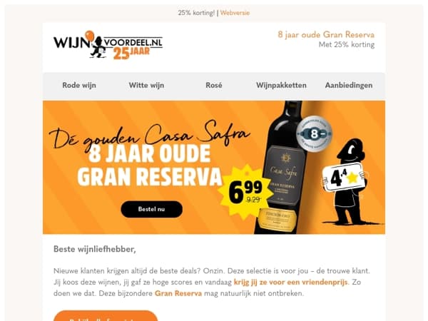 Dé gouden Casa Safra | 8 jaar oude Gran Reserva