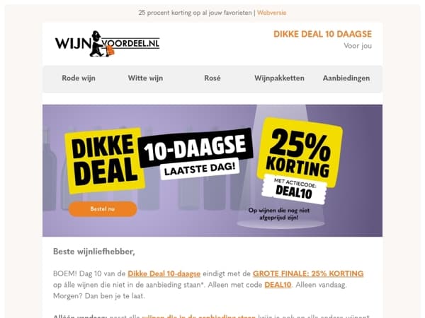 25 procent korting op al jouw favorieten | Alleen vandaag