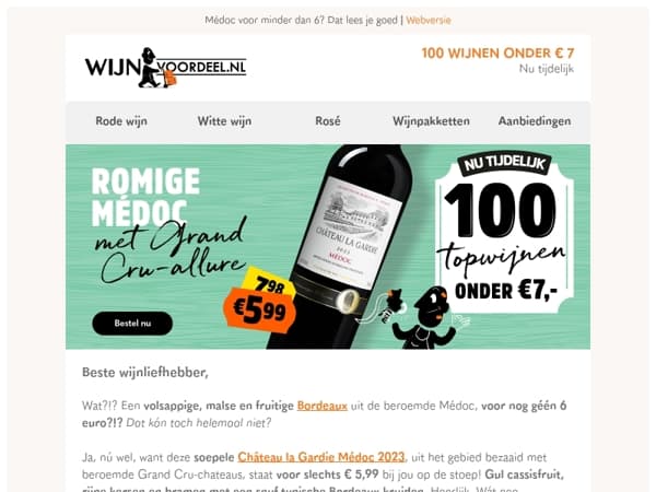 Paniek in Bordeaux | Nú profiteer jij