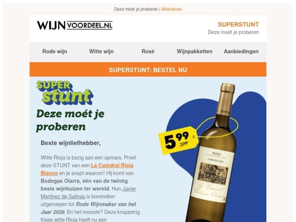 SUPERSTUNT | Witte Rioja onder 6 euro? ¡Sí!