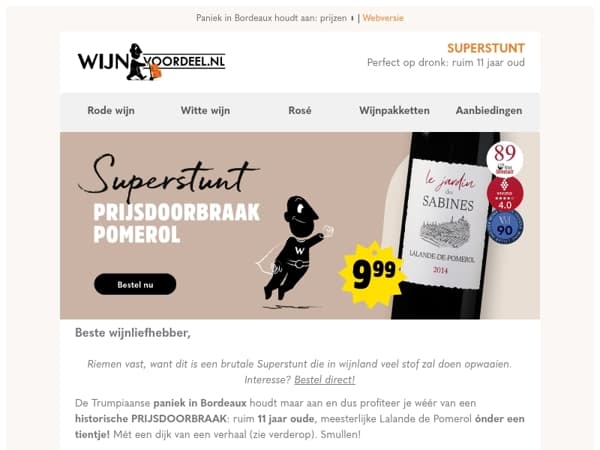 SUPERSTUNT | prijsdoorbraak Lalande de Pomerol