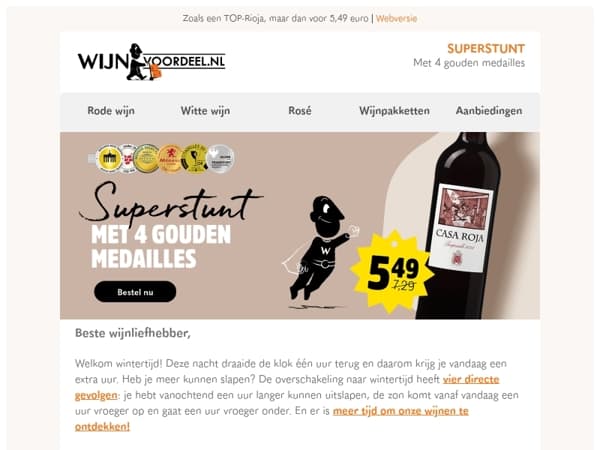 SUPERSTUNT | Casa Roja Tempranillo met 4 gouden medailles