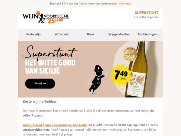 SUPERSTUNT | Uniek: witte 'Ripasso'