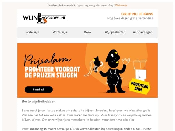 ⚠️Let op! Grijp je kans vóór de verzendkosten ingaan