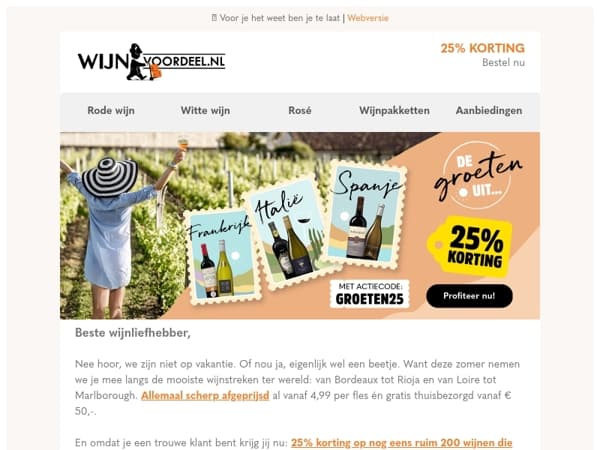 NU! 25% korting voor jou