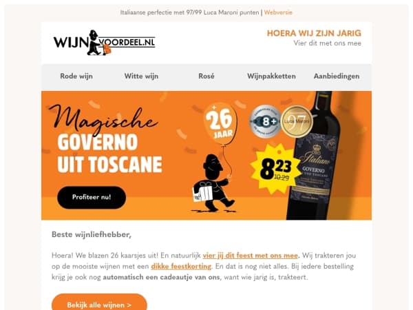 🥳 HOERA, we zijn jarig. Vier met ons mee!