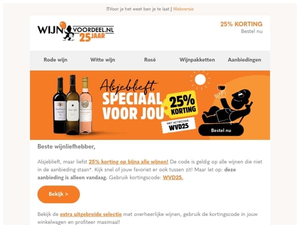 25% korting voor jou | Profiteer nu