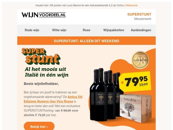 SUPERSTUNT | Meesterwerk Antica Viti Edizione Numero Uno brengt het allerbeste samen