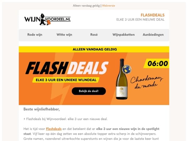 FLASHDEALS | Elke 3 uur een nieuwe deal
