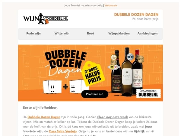 Casa Safra Verdejo nu 2e doos halve prijs