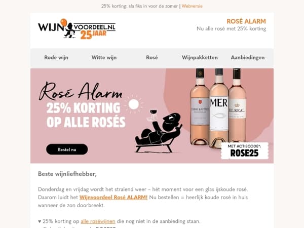 ⚠️Rosé Alarm: sla nú toe!