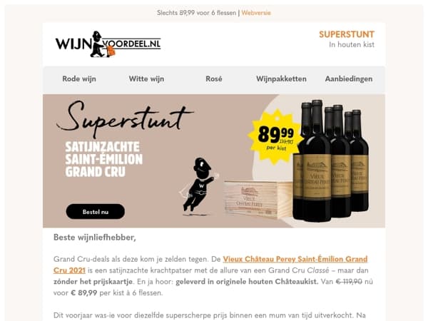 SUPERSTUNT| Grand Cru Saint-Émilion in houten kist