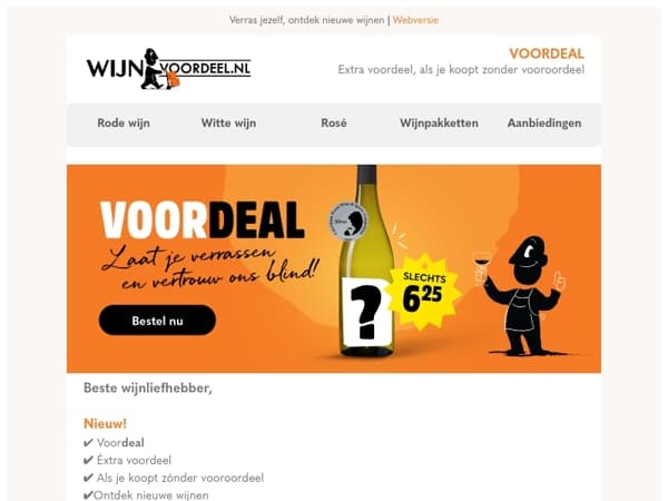 Nieuw: éxtra voordeel, als je koopt zonder vooroordeel