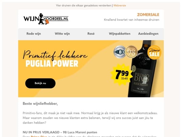 Nu in prijs verlaagd: 98 punten Italiaan!