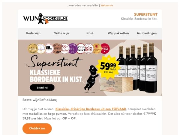 SUPERSTUNT | Klassieke Bordeaux in kist...