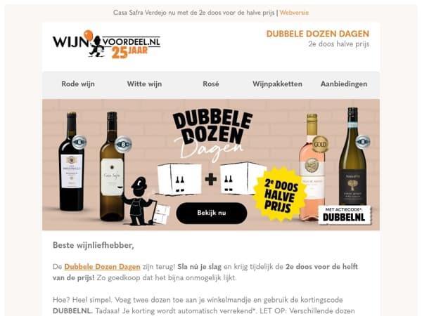 De Dubbele Dozen Dagen zijn gestart!