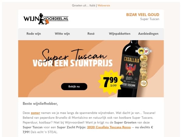 Toscaan met bizar veel GOUD en 98 punten Maroni