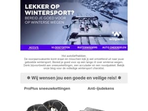 ❄️ Blijf niet in de kou staan