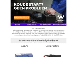 ⚡️ Krachtige accu's voor koude dagen