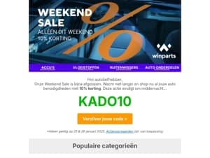 💥 10% korting