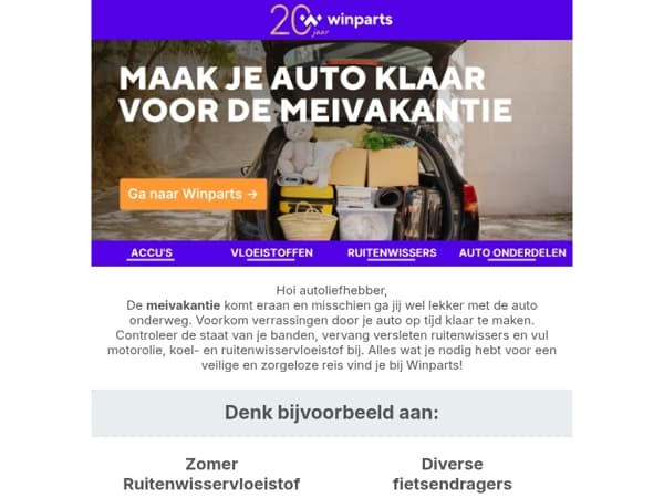 ✔️ Ga voorbereid op weg deze meivakantie