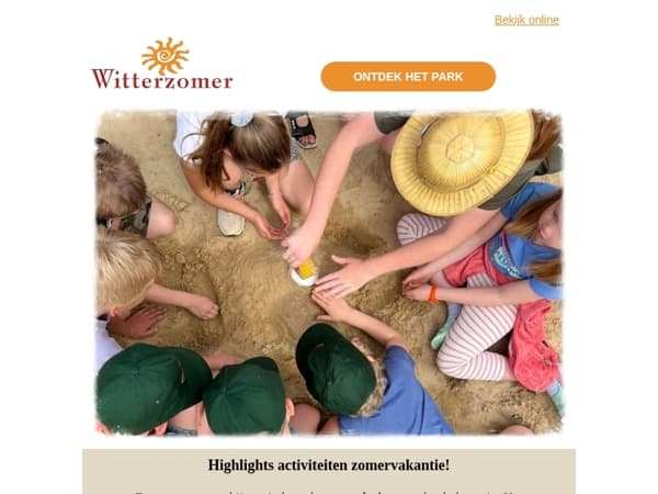 Geniet van alle leuke activiteiten tijdens de Zomervakantie!