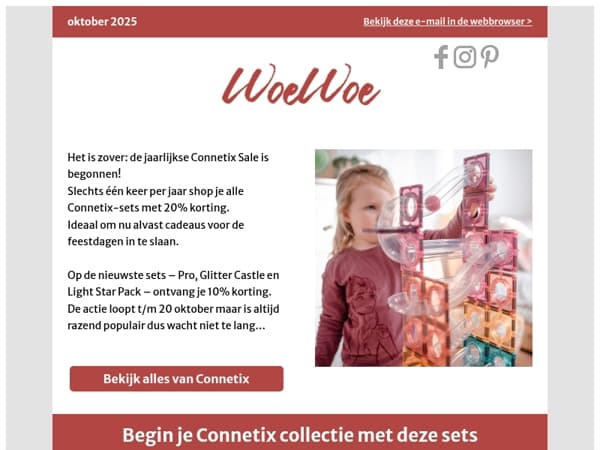De jaarlijkse Connetix Sale is begonnen – tot 20% korting!
