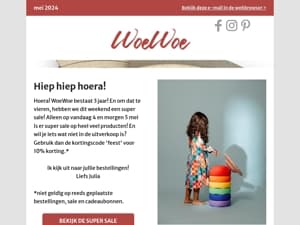 Super sale bij WoeWoe!