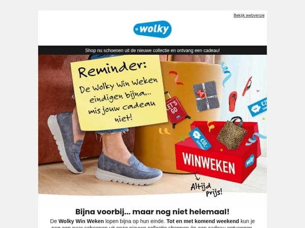🎁 Laatste kans: Wolky Win Weken eindigen dit weekend