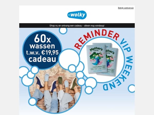 ⏰ Laatste dag van ons VIP-weekend