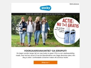 Eropuit in de voorjaarsvakantie met Wolky aan je voeten!