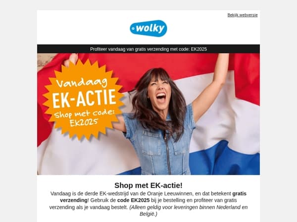 🧡 EK-actie: de Oranje Leeuwinnen spelen vandaag!