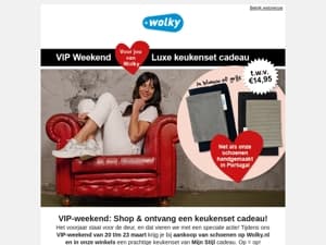 VIP-weekend: ontvang een luxe keukenset bij je aankoop! 🎁
