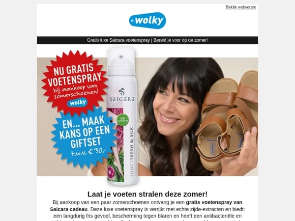 Mis het niet ☀️ Cadeau bij zomerschoenen