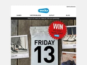 Win met nummer 13 🍀