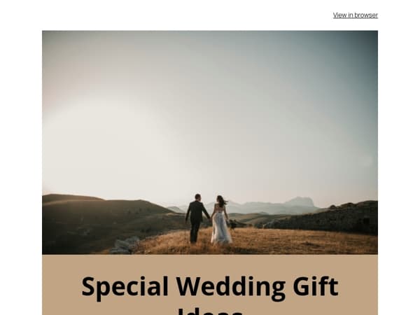Wedding gift ideas to celebrate their Special Day ❤️