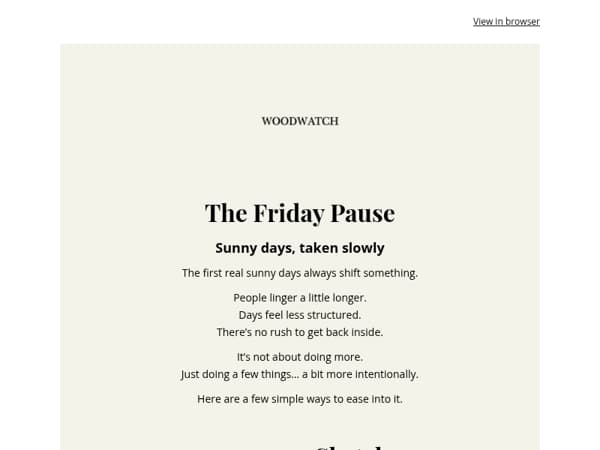 This is your reminder to slow down 🌿