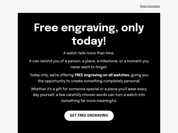 Unexpected engraving ideas (FREE today)