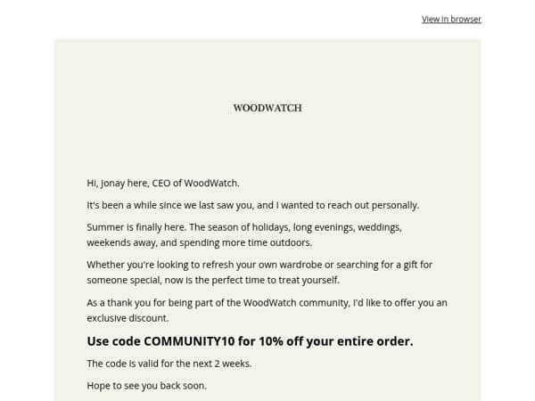 Your exclusive 10% community discount ❤️