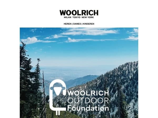 Ken je de Woolrich Outdoor Foundation?