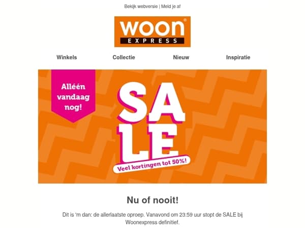 ⚡ Vanavond om 23:59 uur is het voorbij...