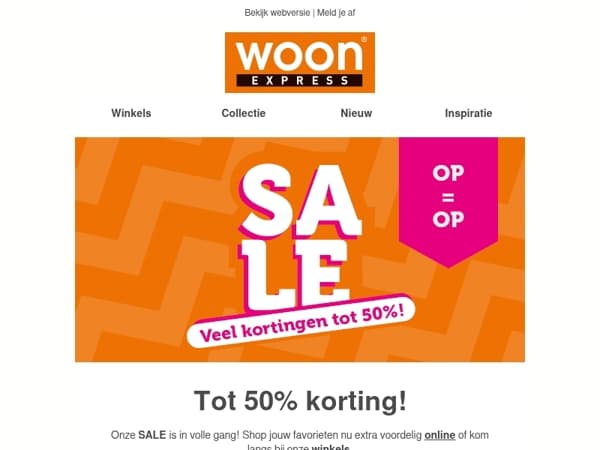 Tot -50% | Zomer Sale