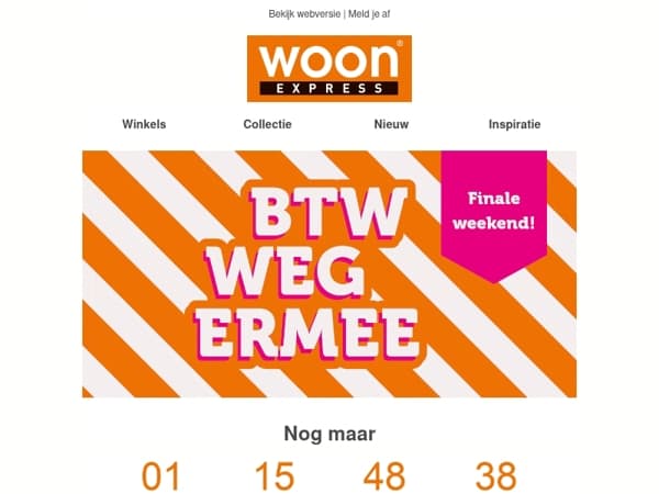Slechts 2 dagen over: Grijp je kans met BTW-korting op álles!
